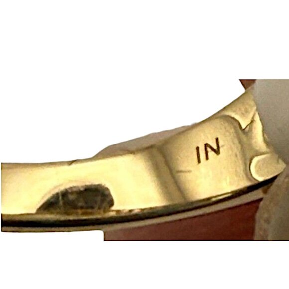 Mystic Topaz & Diamond Ring 3.25 Ct 14K Yellow Gold Over Sterling Silver Size 7 - Picture 3 of 4